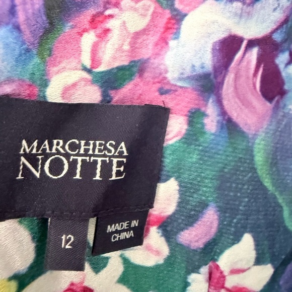 Marchesa Multicolor Floral Maxi dress - Picture 3 of 3